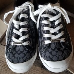 COACH Francisca 6CM/Metallic Casual Flat Sneaker